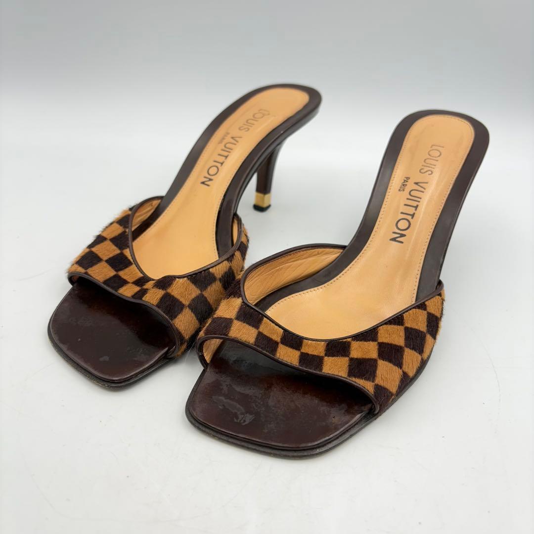 ルイヴィトン ダミエ ミュールサンダル レディース 0725-S6534h