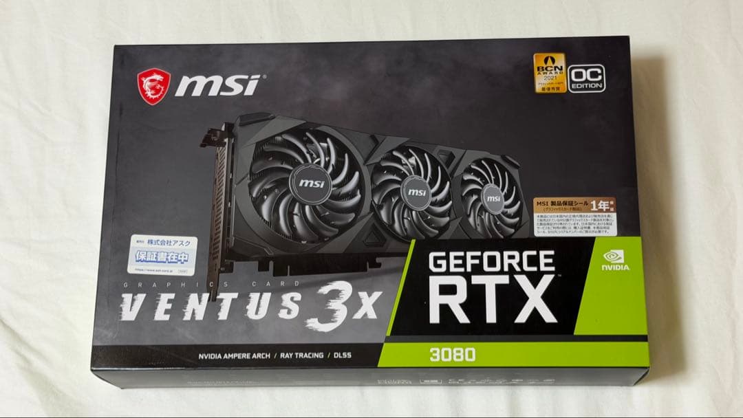新品未開封／GeForce RTX 3080 VENTUS 3X 10G OC