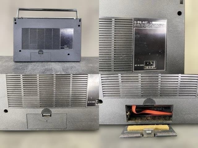 新品カセットテープ 電源コード付　NationalナショナルラジカセRQ-447