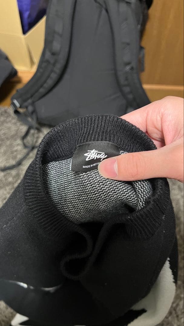 Stussy グラフィックニット ブラック