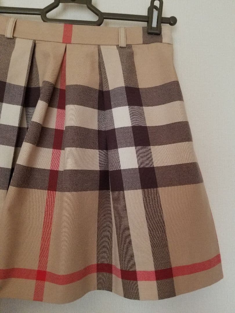 バーバリーキッズスカート 美品 ベージュ ノバチェック150 160
