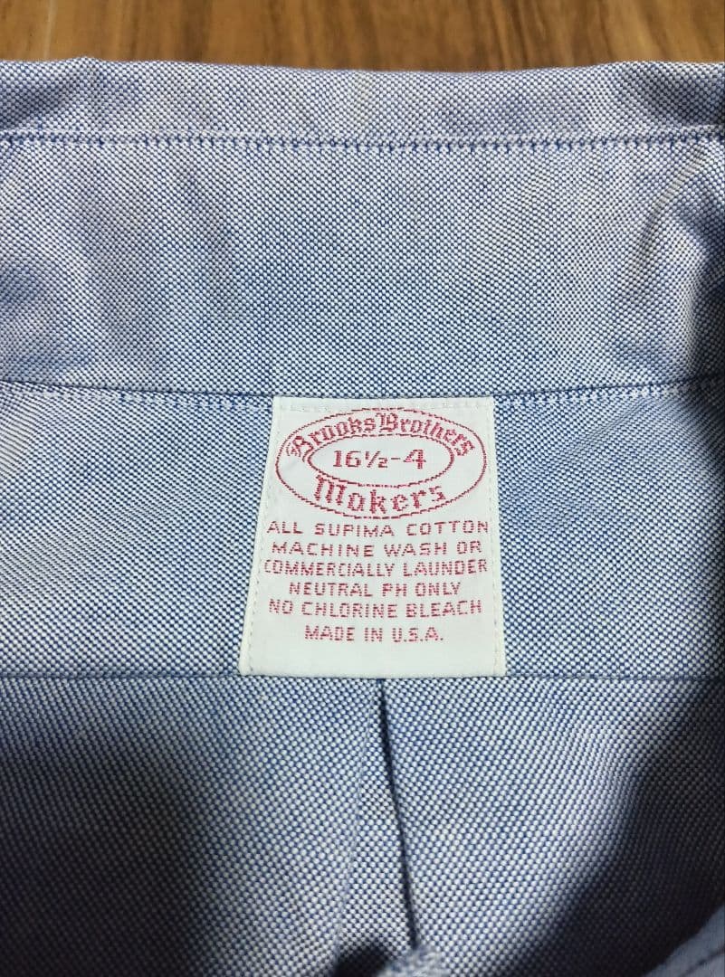 【未使用】ブルックスブラザース　USA　オックスフォードシャツ　16.5−4
