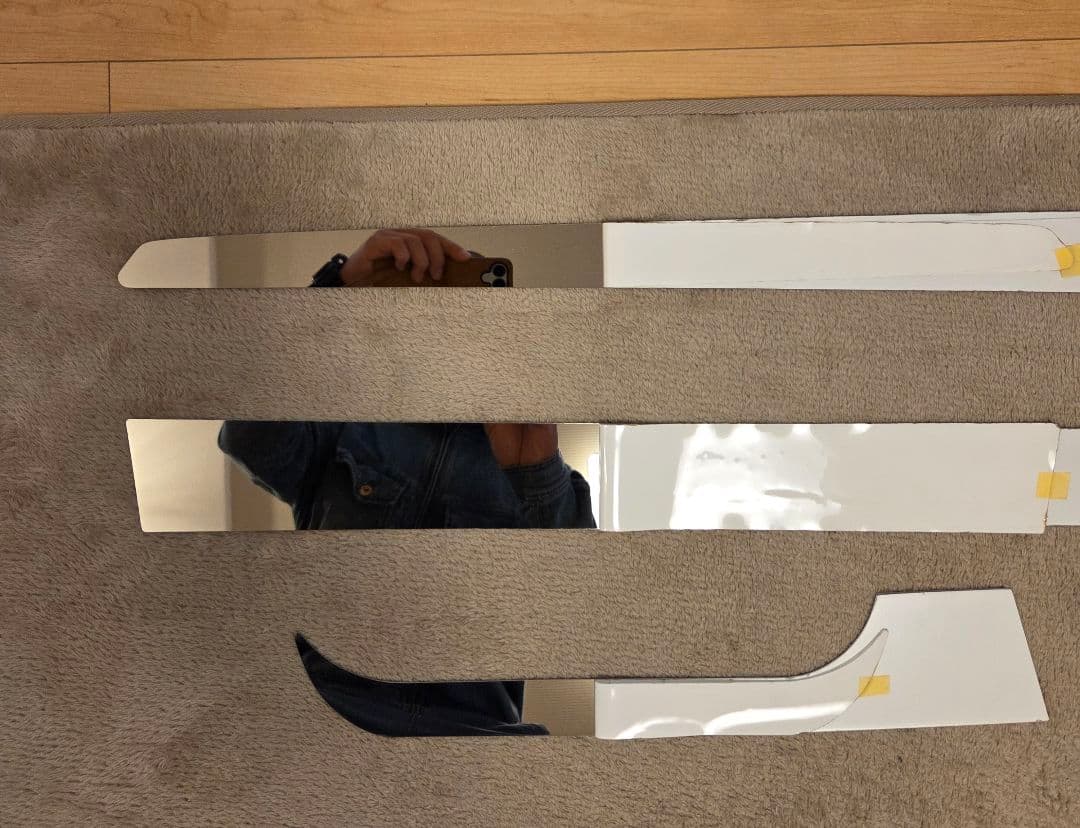 17スーパーグレート等　ハイルーフライン&寝台アッパーモール　鏡面ステンレス