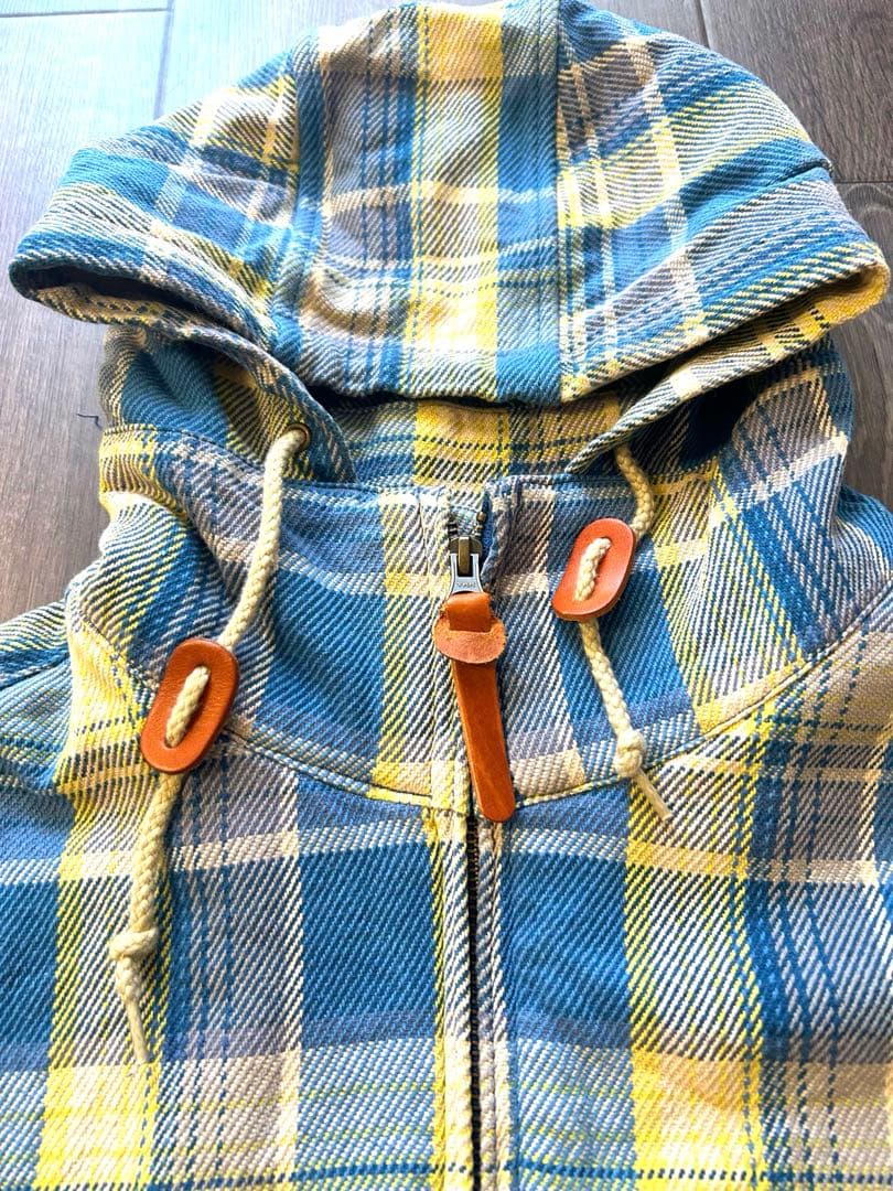 ステューシー チェック ジップアップ ジャケット パーカー size M