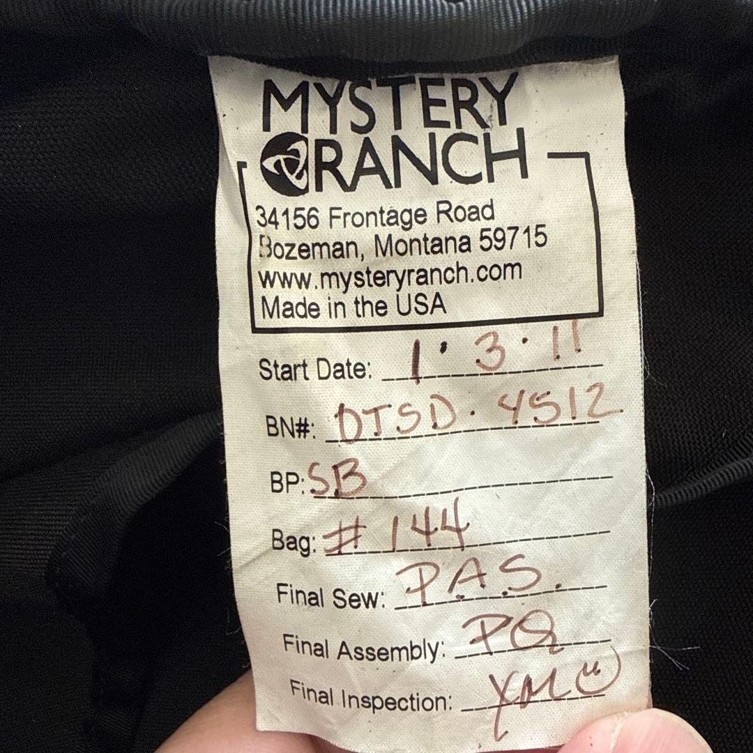 MYSTERY RANCH OUTSIDER ミステリーランチ　アウトサイダー