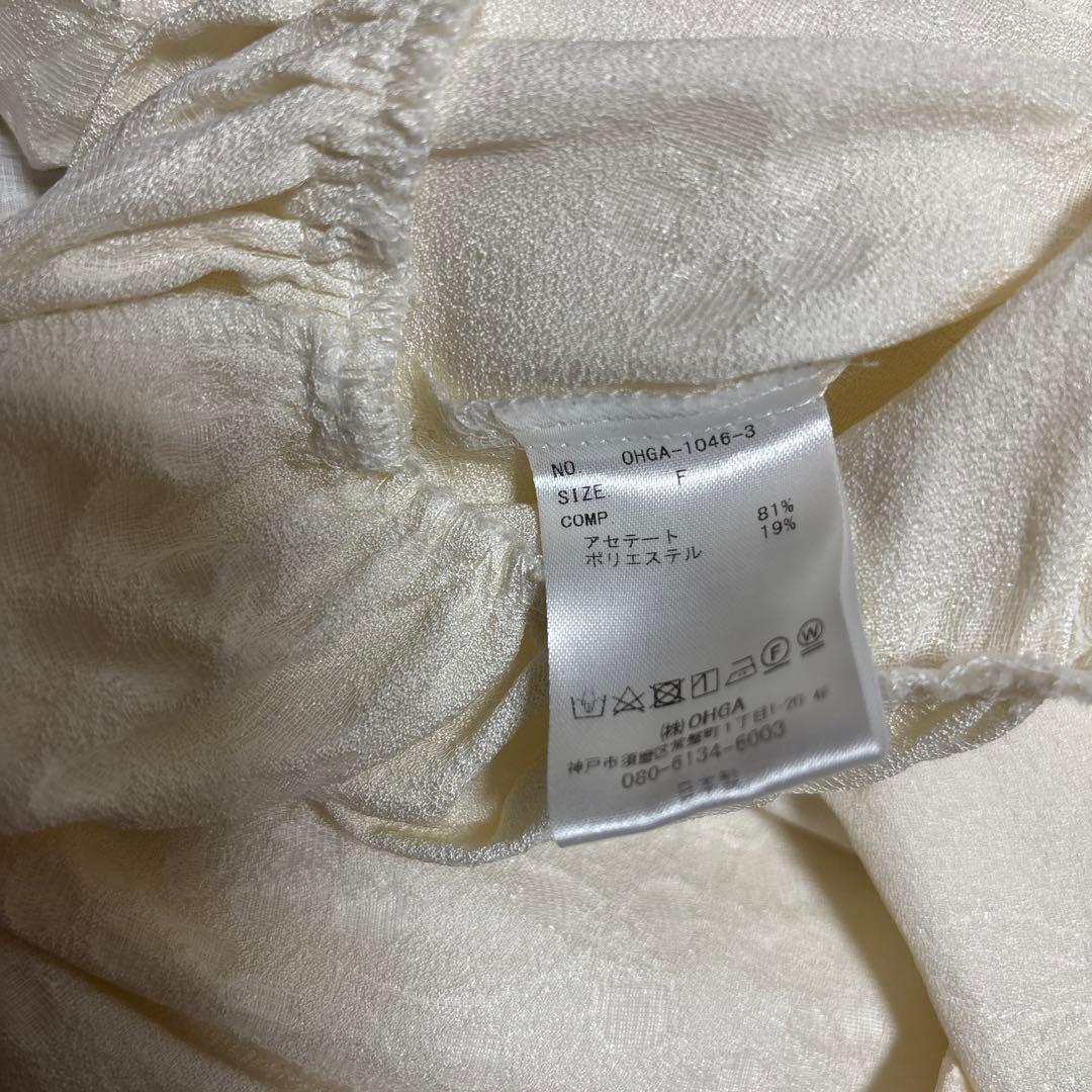 OHGA ブラウス　フルーツジャガード