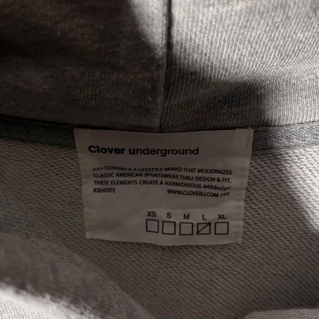 【値下交渉歓迎】クローバル　フラッシュフードパーカー　ダメージ加工　Lサイズ