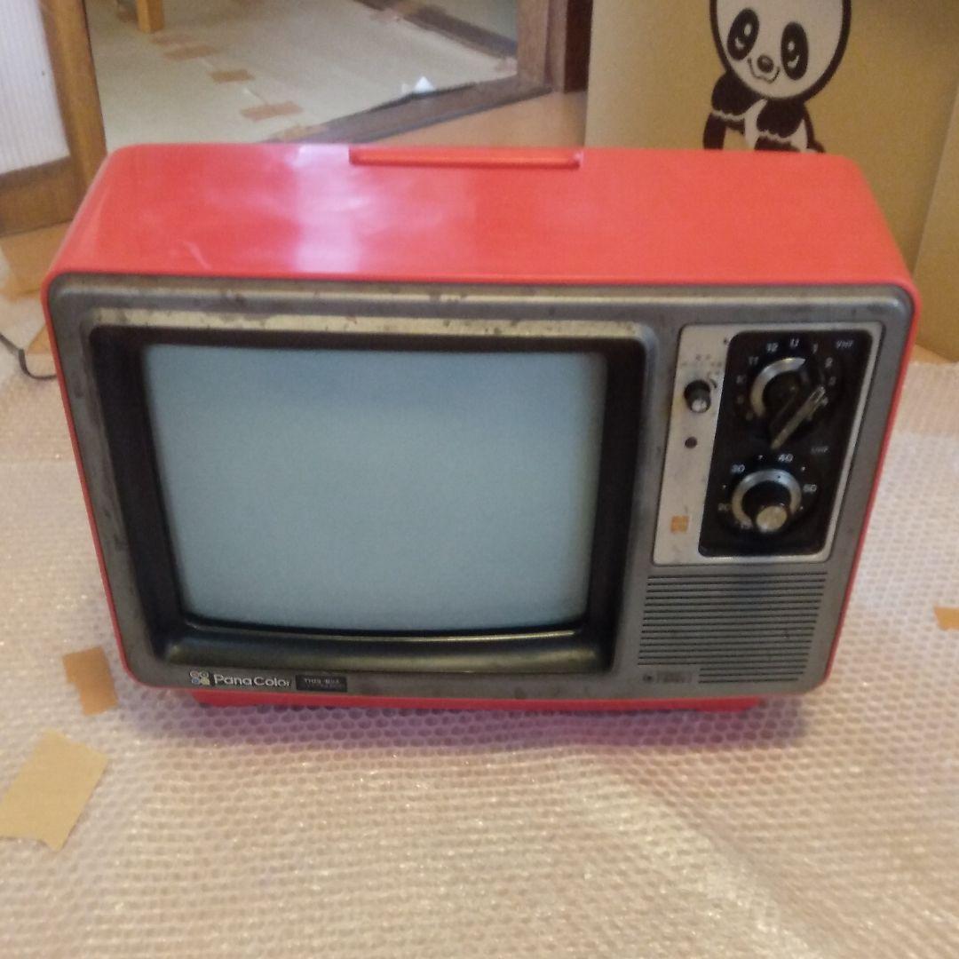 ・ナショナル・ブラウン管テレビ・13型・砂塵の動作あり。