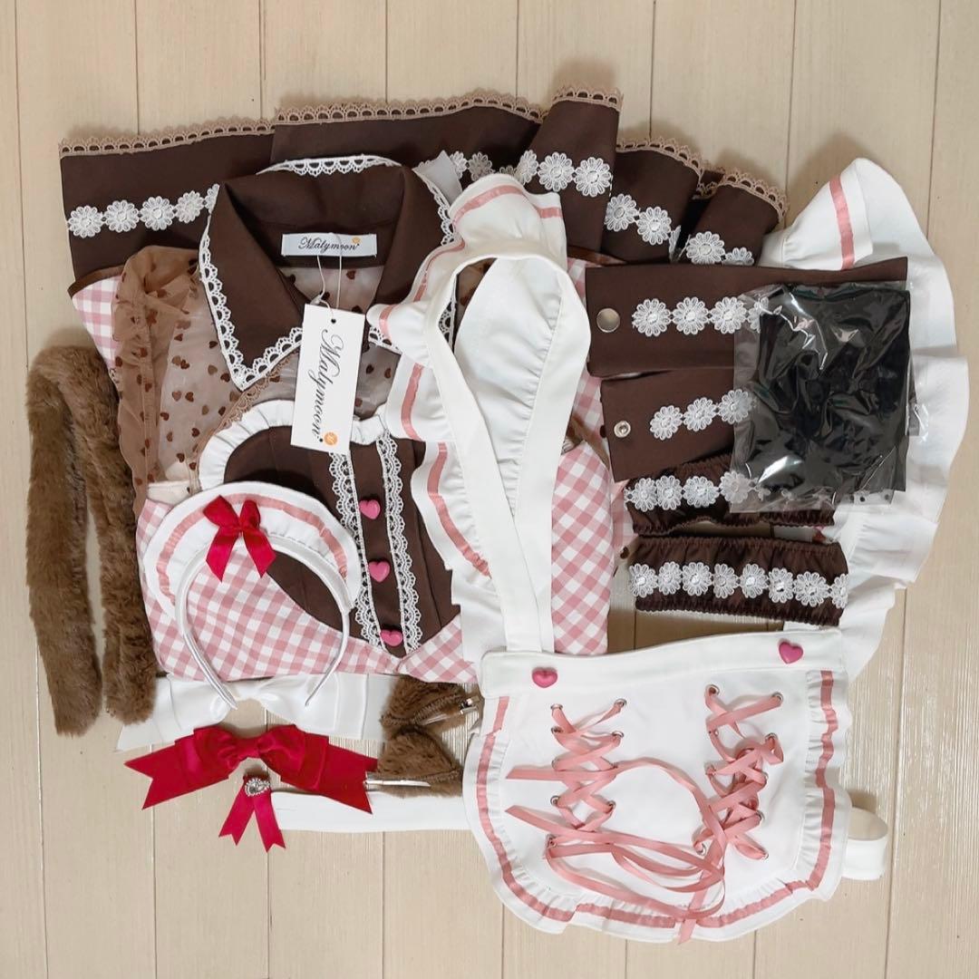 malymoon ラブハートブラウニーキャットメイド　バレンタイン　コスプレ