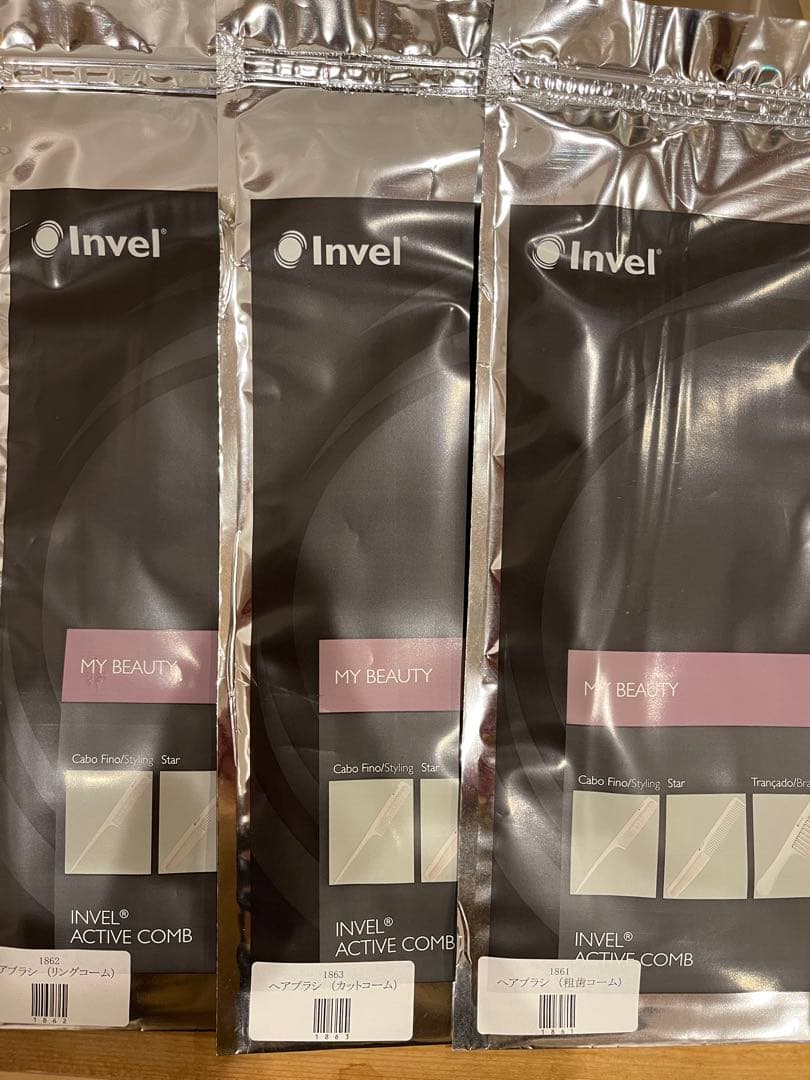 特価！！【未開封 コーム3種セット】インヴェル MY BEAUTY コーム 櫛