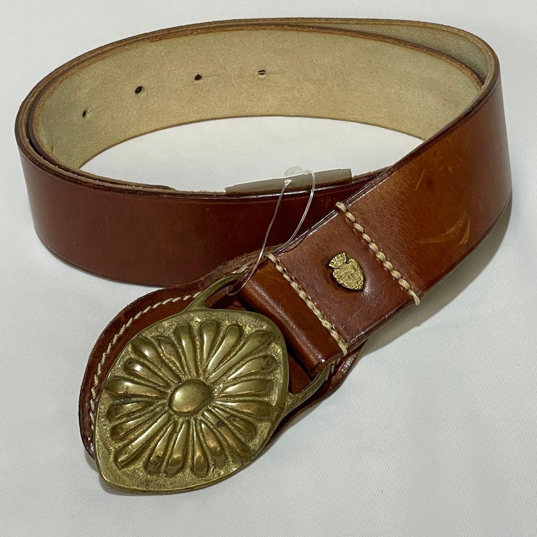 フェリージ Felisi ブラスバックル×レザーベルト イタリア製 試着のみ