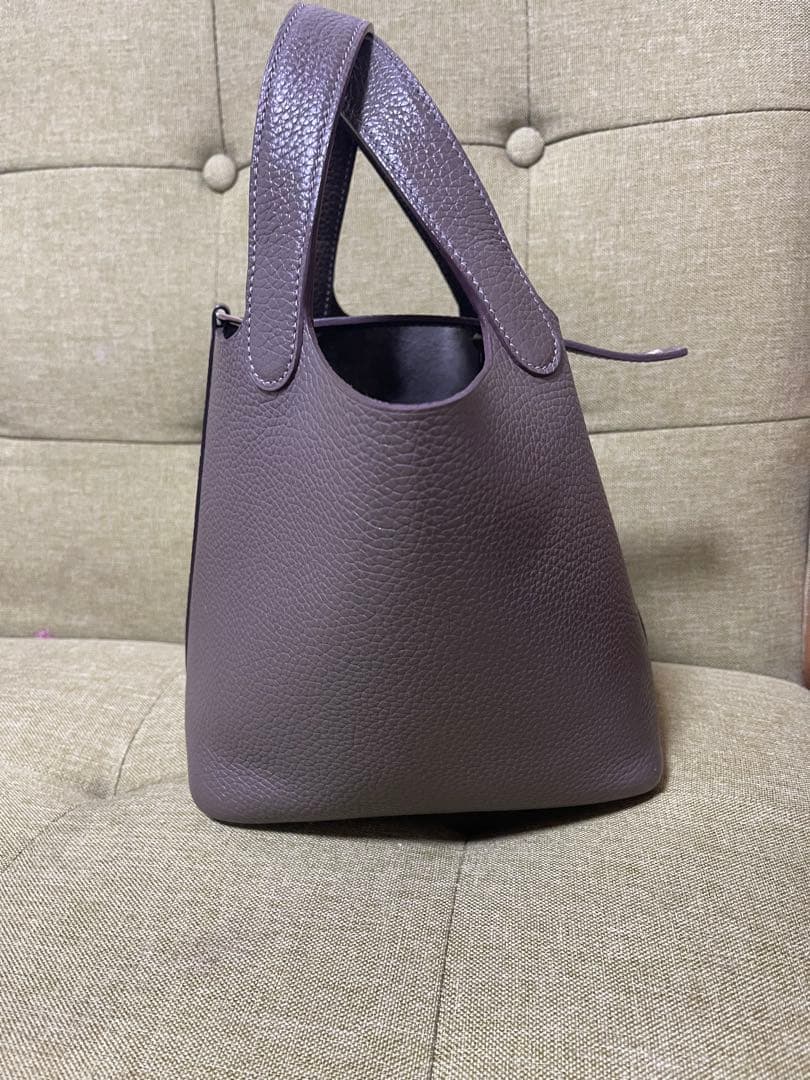 専用　本革ハンドバッグ　キューブバッグ　バケツ型バッグPM手縫い