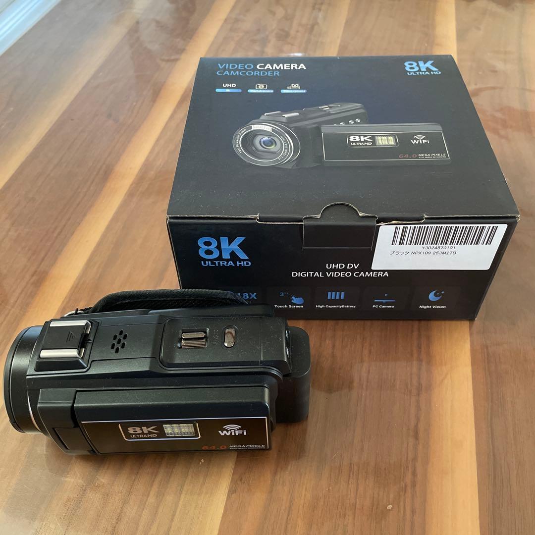 ビデオカメラカメラ8K6400万画素 18倍ズームWifi内蔵ライトハンディカム