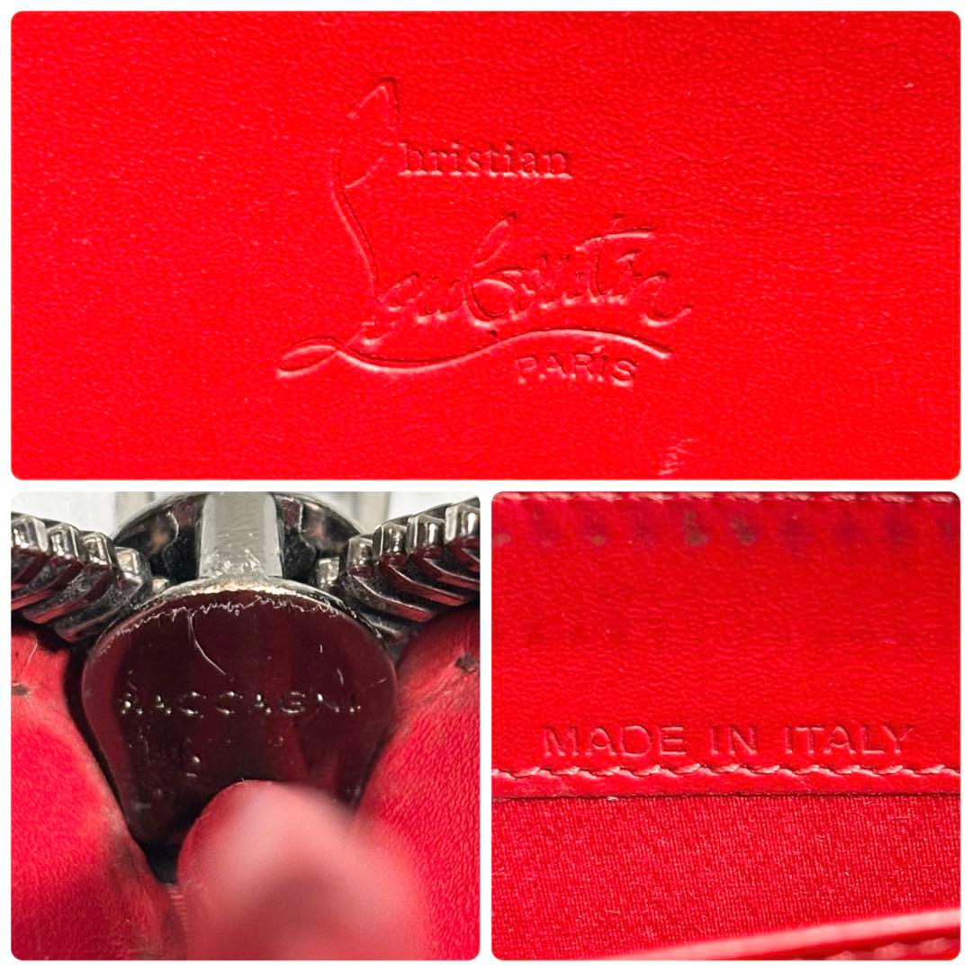 ✨07✨ パネトーネ スタッズ 長財布 レザー ラウンドジップ 革 黒