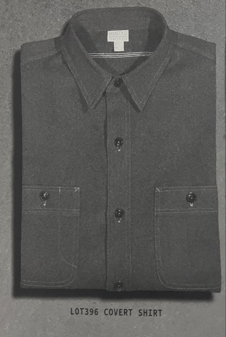 トップス atlast&co COVERT WORK SHIRT GRAY LOT396