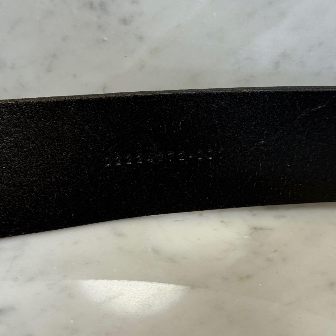 アルゼンチン製 Ralph Lauren ラルフローレン ベルト 本革 黒 太幅