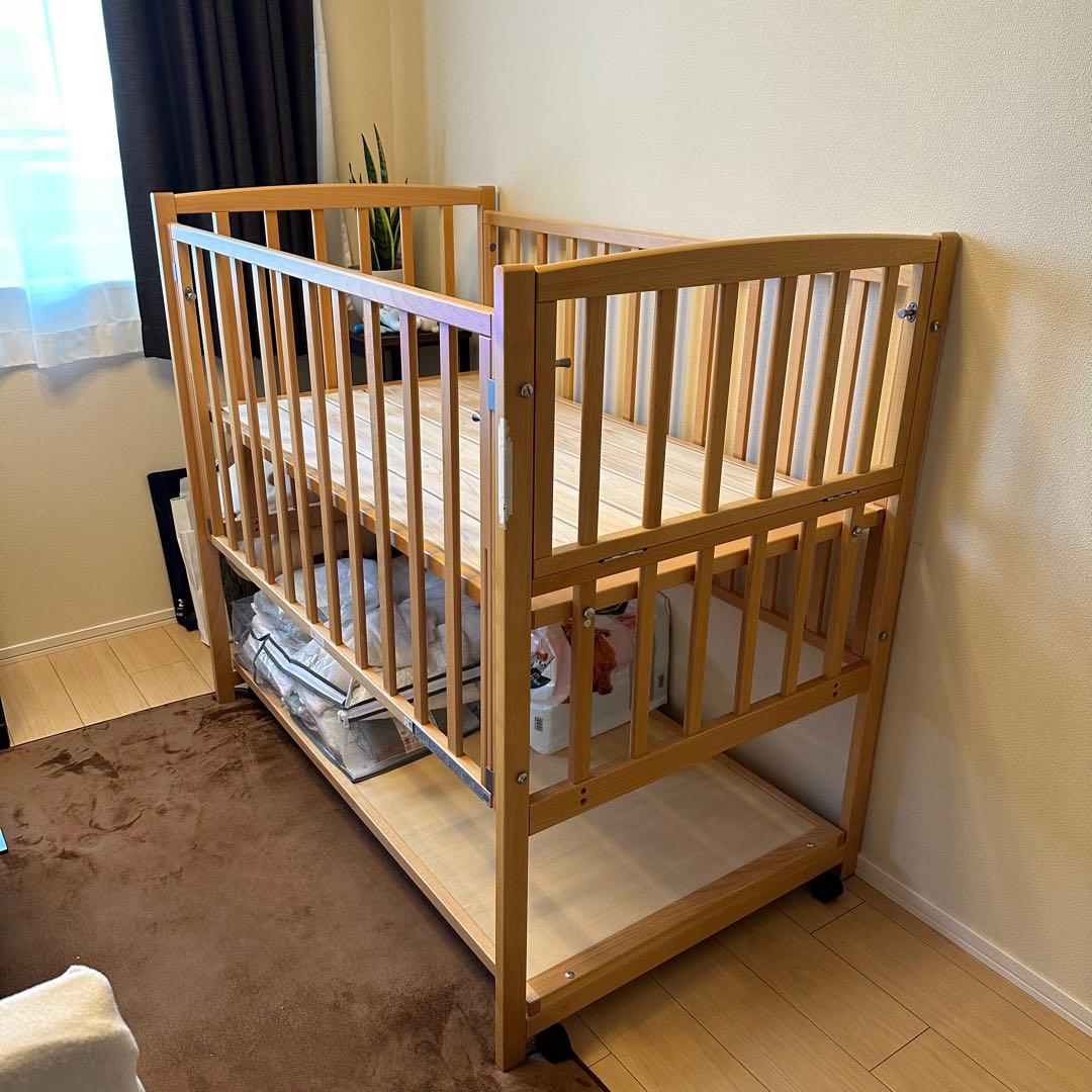 ベビーベッド　ツーオープン　ヤマサキ　標準サイズ