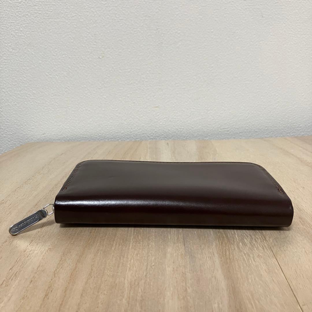 訳あり未使用 ✨ホワイトハウスコックス✨ラウンドジップ✨長財布✨ダークブラウン