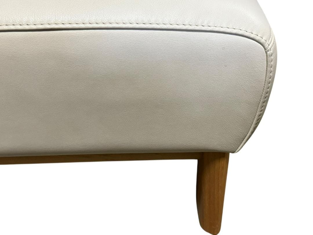 ◻karimoku カリモク オットマンのみ 本革張り ZU4856