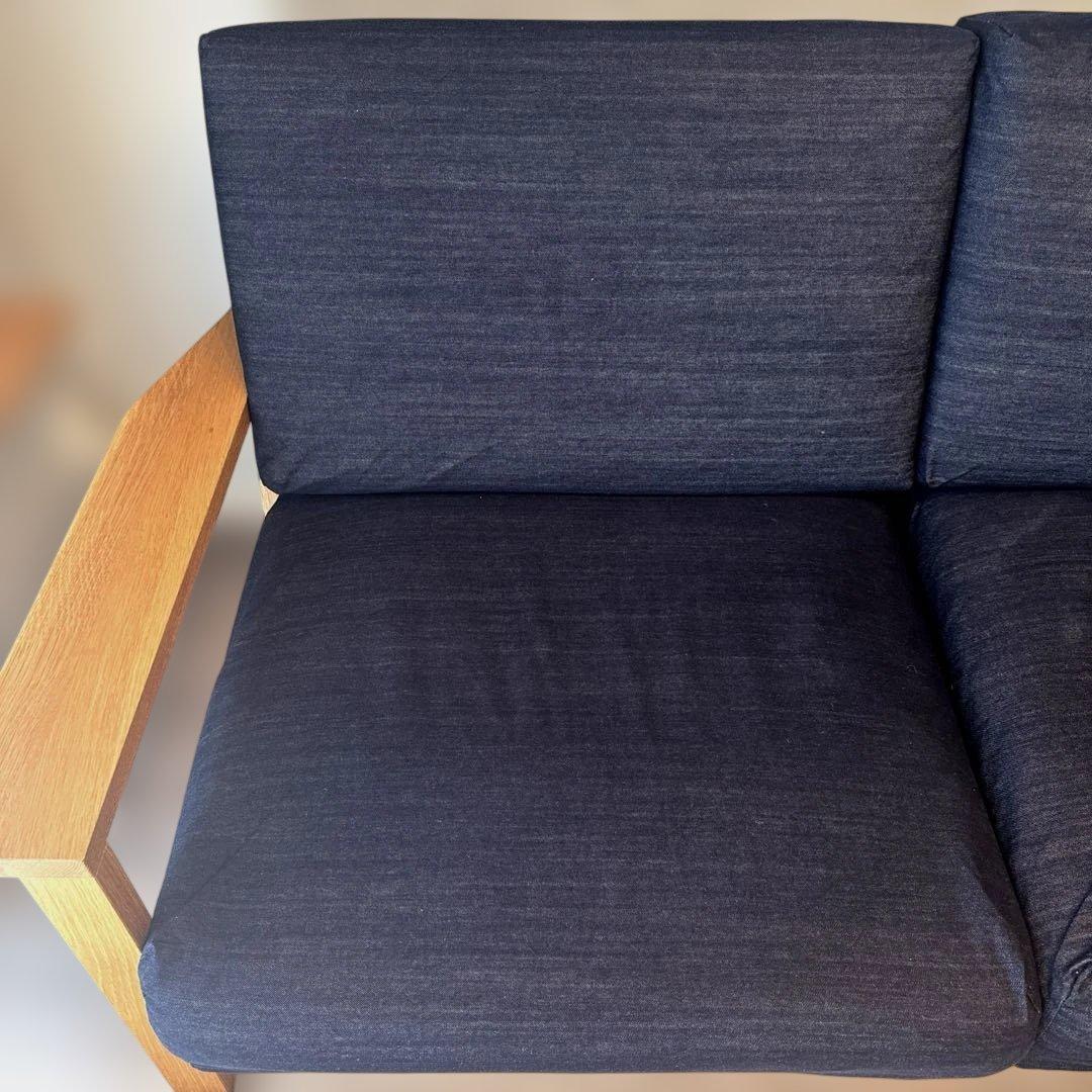 無印良品　ソファ本体木製フレーム　 ウレタンポケットコイル２．５シーター