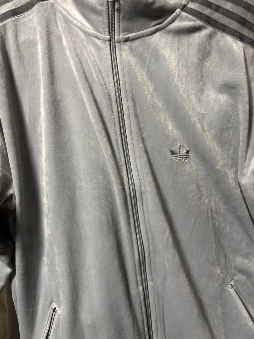 ア*様 adidas アディダス ベッケンバウアー ベロア トラックトップ