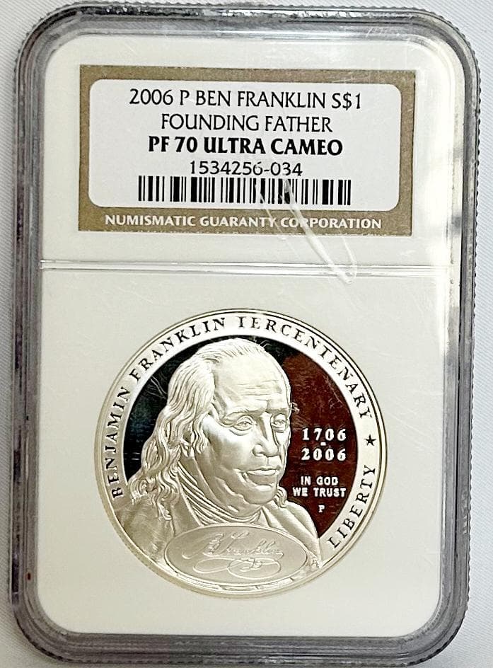 ベン・フランクリン2006年アメリカNGCMS70 1534256-034