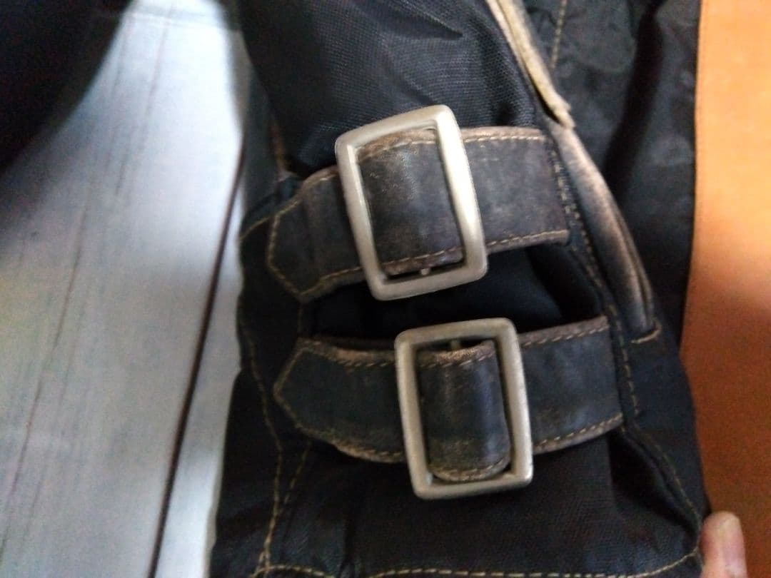 ハーレーダビッドソン　革ジャン　シングルライダース　ナイロン×革　М