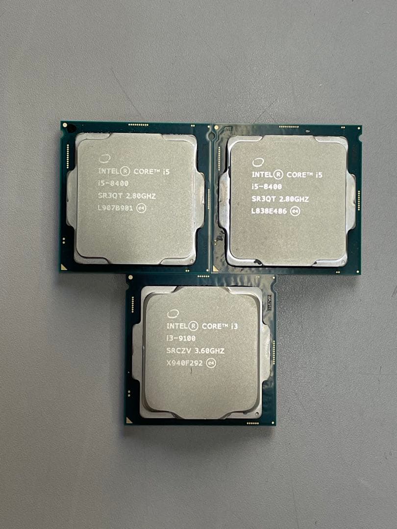Intel Core i5-8400 2.80GHz CPU、Core i3