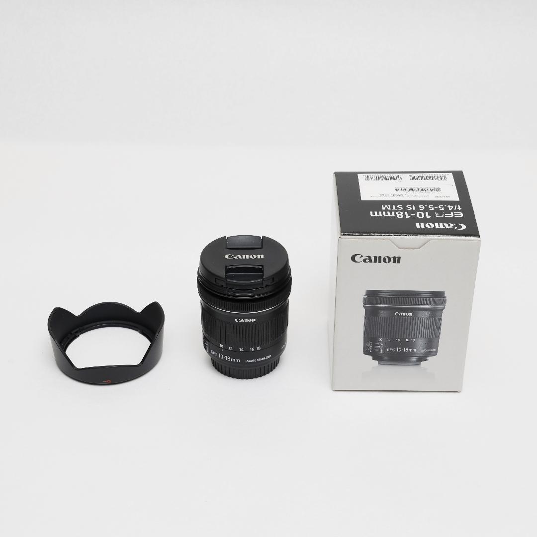 新品同様　CANON EF-S10-18mm F4.5-5.6 IS STM
