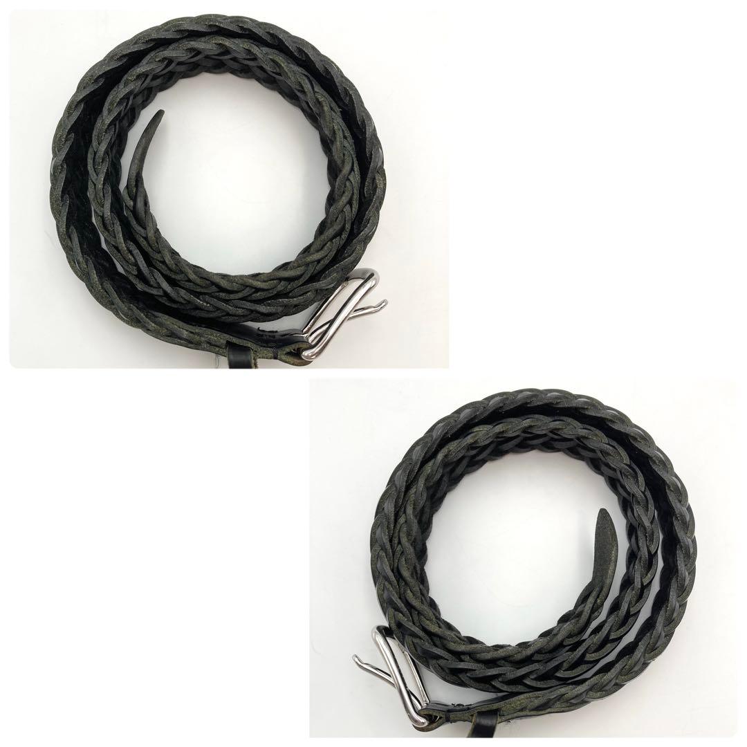 極美品✨ ホワイトハウスコックス メッシュベルト 黒 レザー 28/70 人気