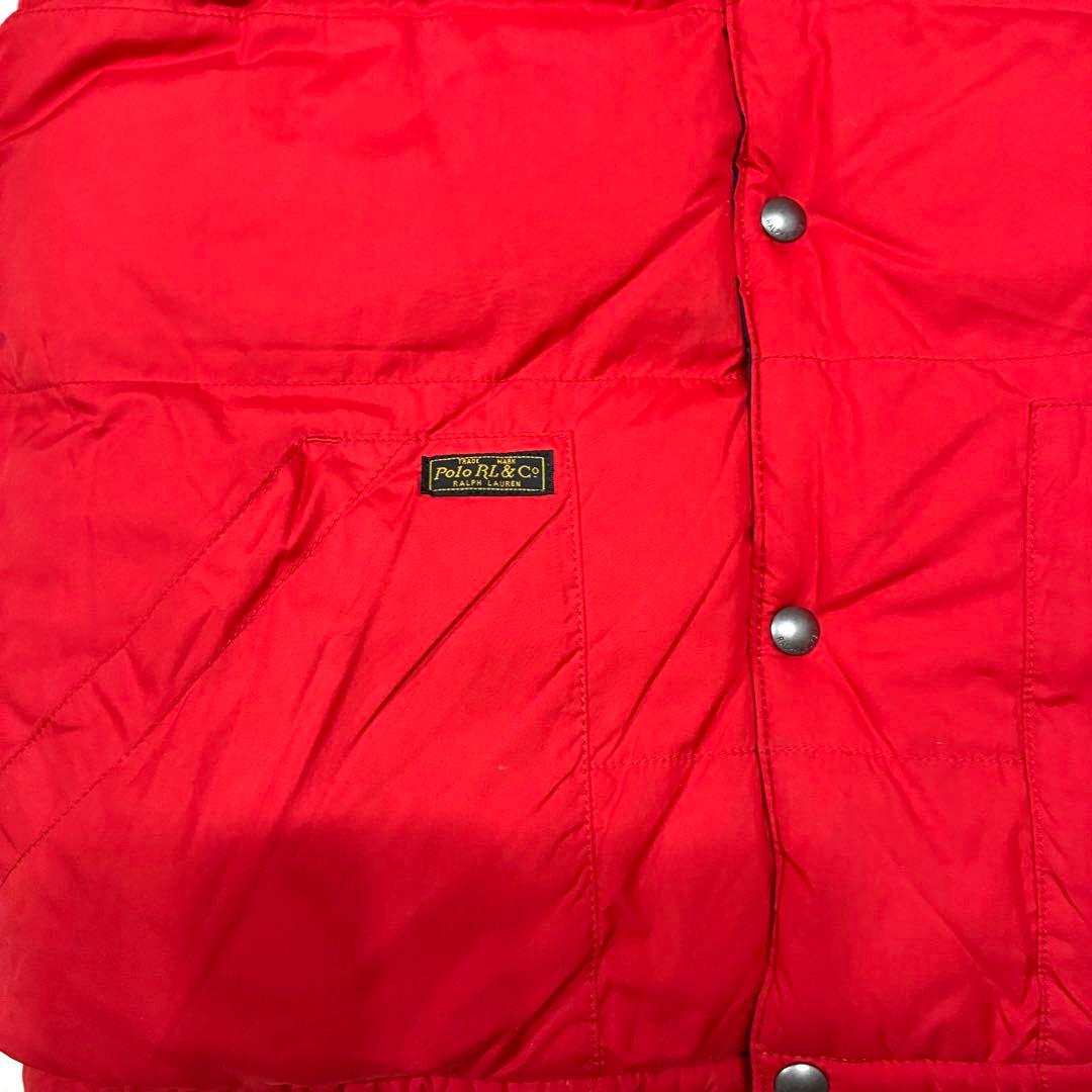 【極美品】ラルフローレン ダウンベスト M ネイビー レッドポニー刺繍 M