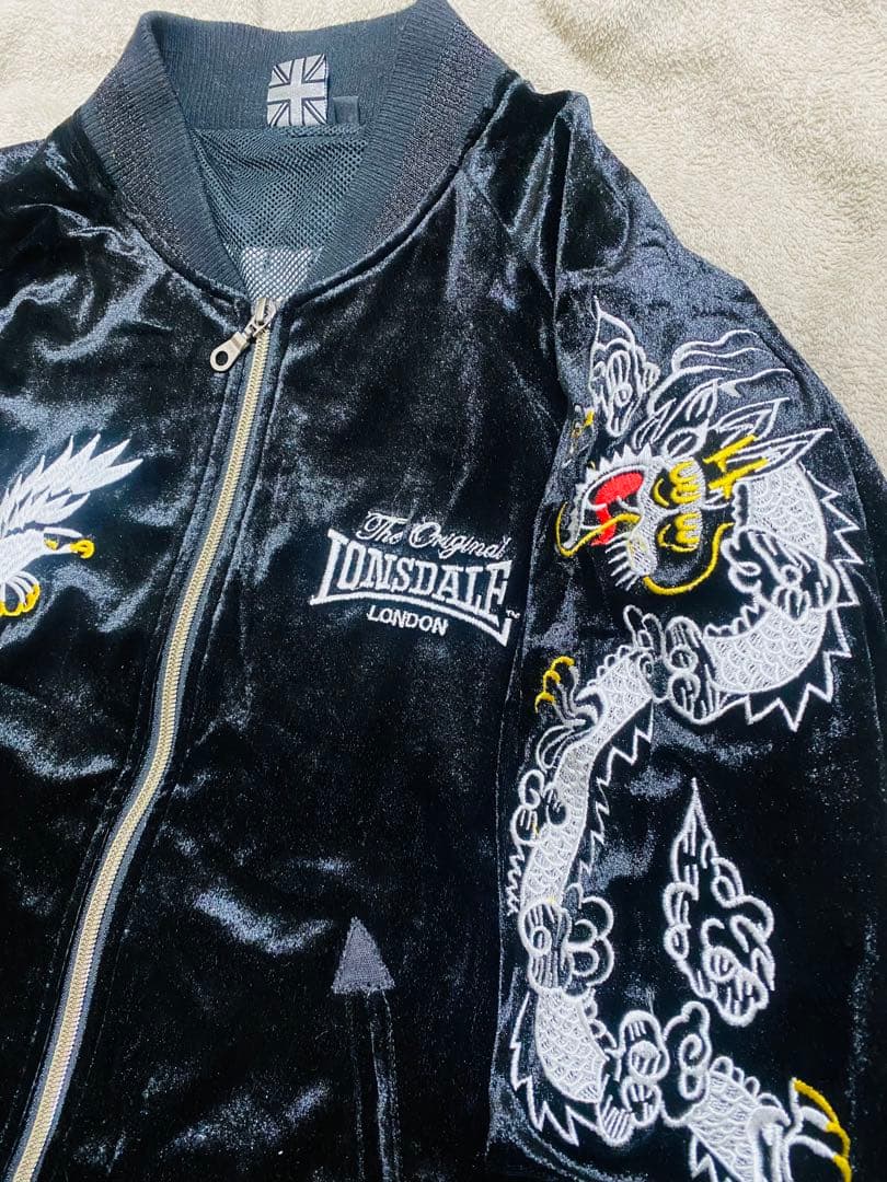 LONSDALE London 限定　日本 スカジャン 別珍龍虎 Unisex