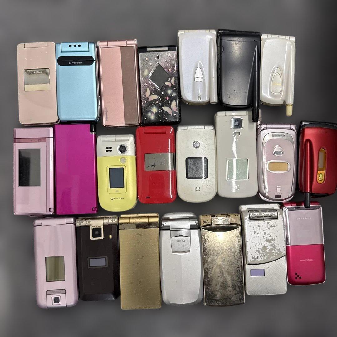 折りたたみ式携帯電話 本体 ジャンク品まとめ