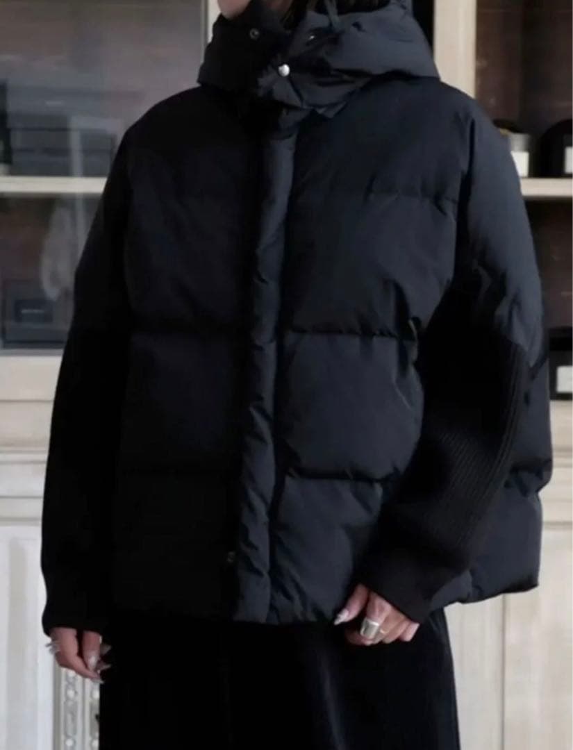 mtmodelist クリースナイロンエコダウンジャケット