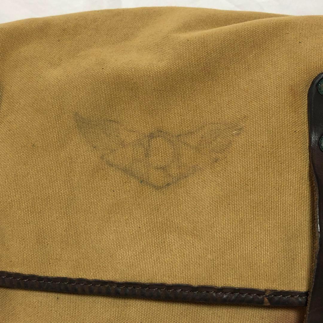 DOUBLE RL RRL メッセンジャーバッグ ダメージ加工 レザー