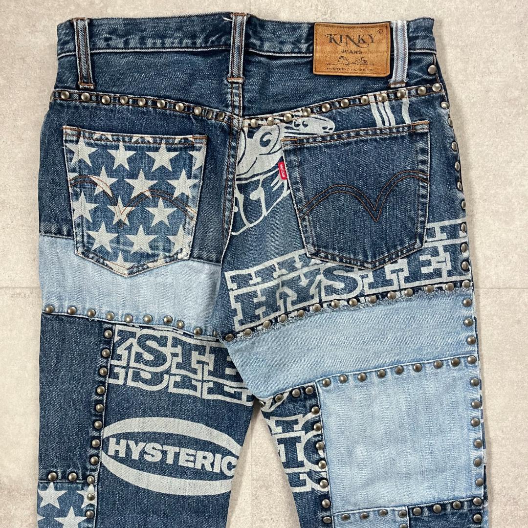 【XG　JURIN着用】ヒステリックグラマー/デニム/パッチワーク/スタッズ