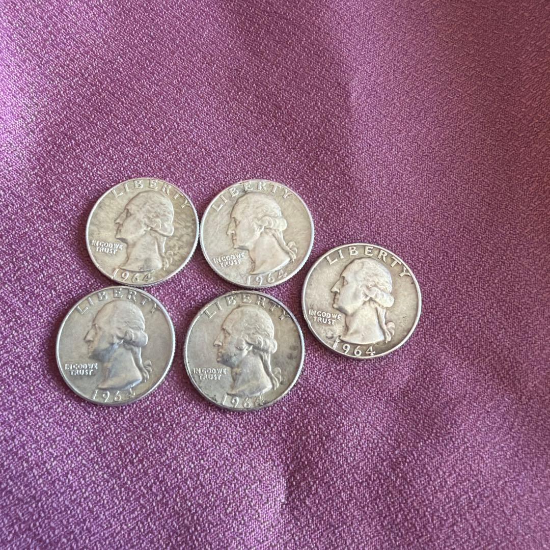 アメリカ クォータードル 5枚セット