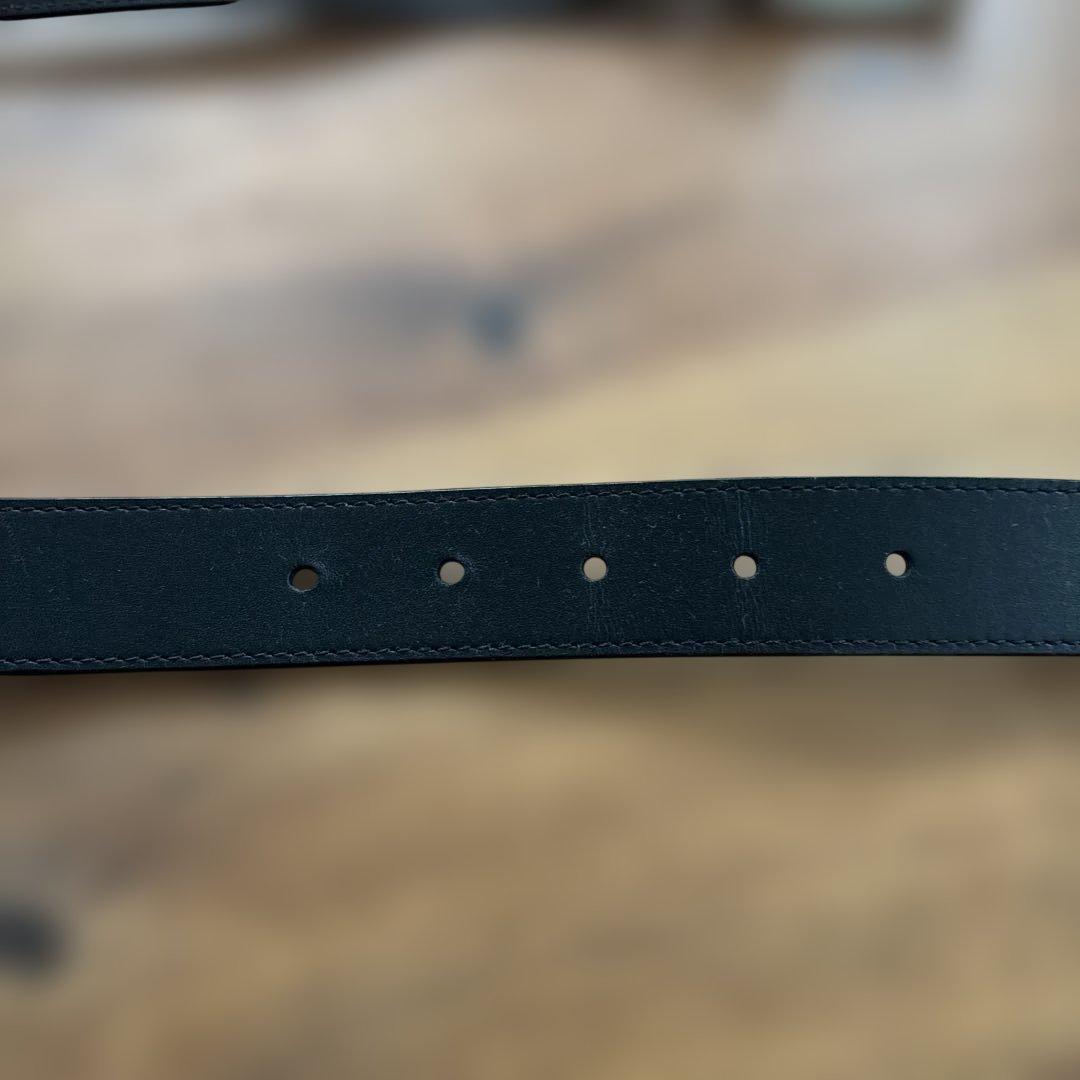 ルイヴィトン☆レザー ベルト チェッカーパターン バックル