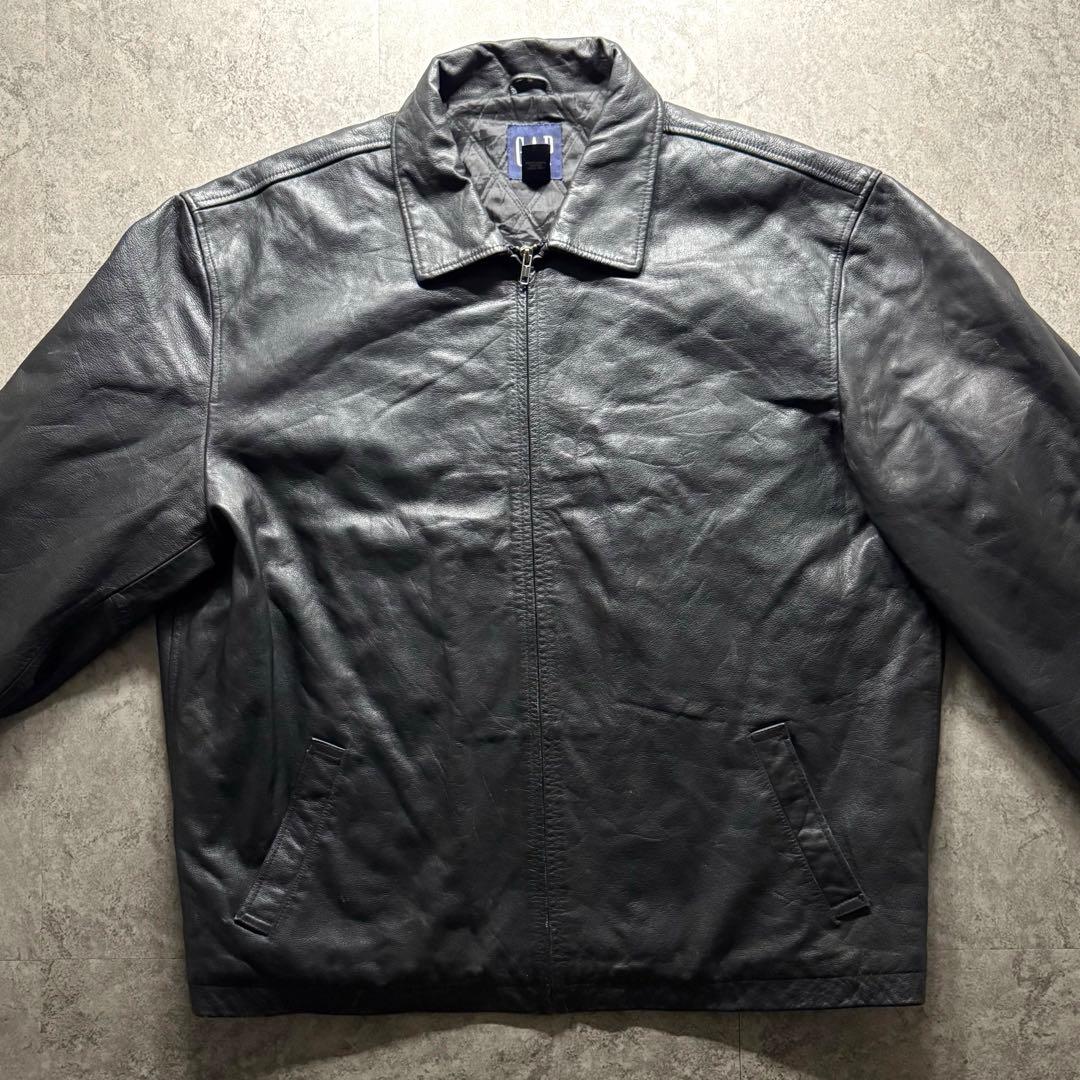 【90s vintage】OLD GAP 3L シングルライダース　レザー 本革