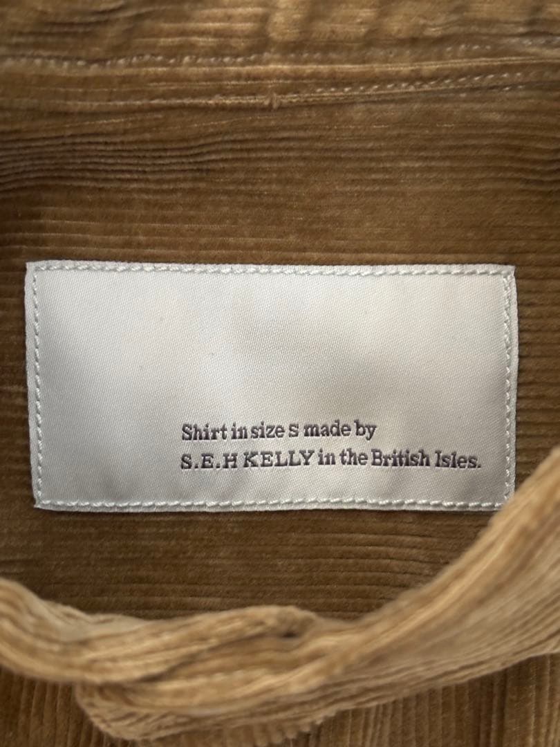 S.E.H KELLYコーデュロイシャツ