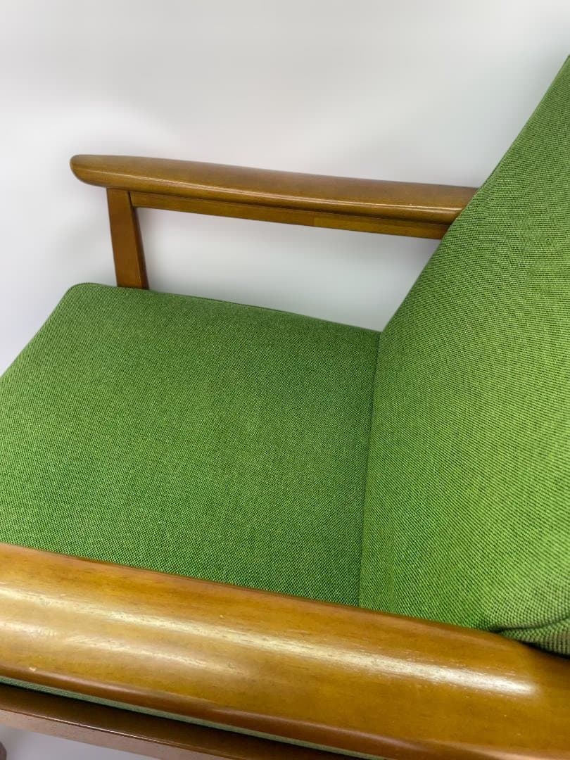 カリモク60 Kチェア タープグリーン 1シーター 　　12c91