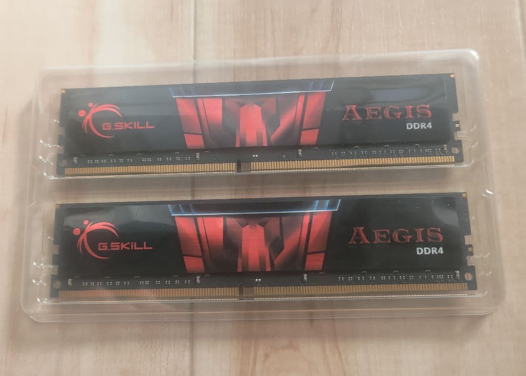 G.SKILL AEGIS DDR4 メモリー 2枚セット