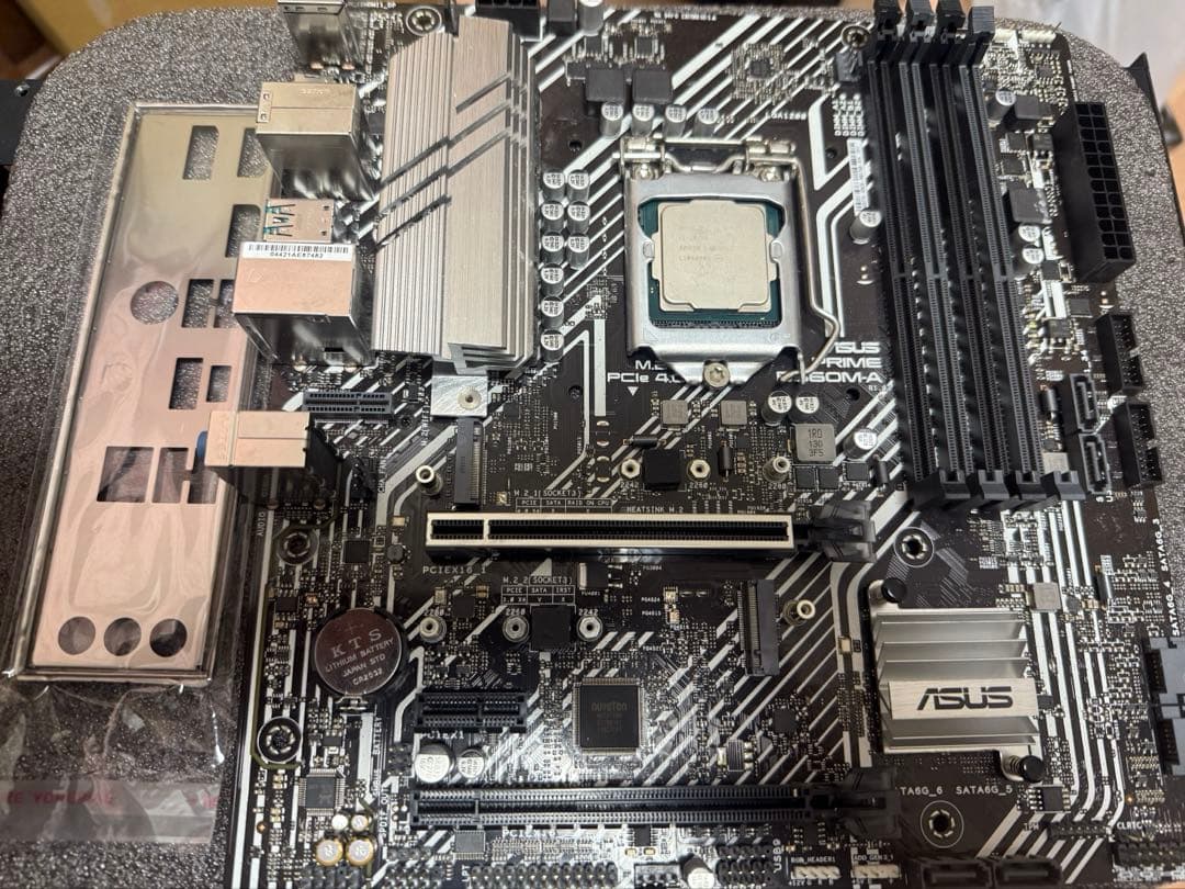 動作品　ASUS PRIME B560M-A とi3 10100セット