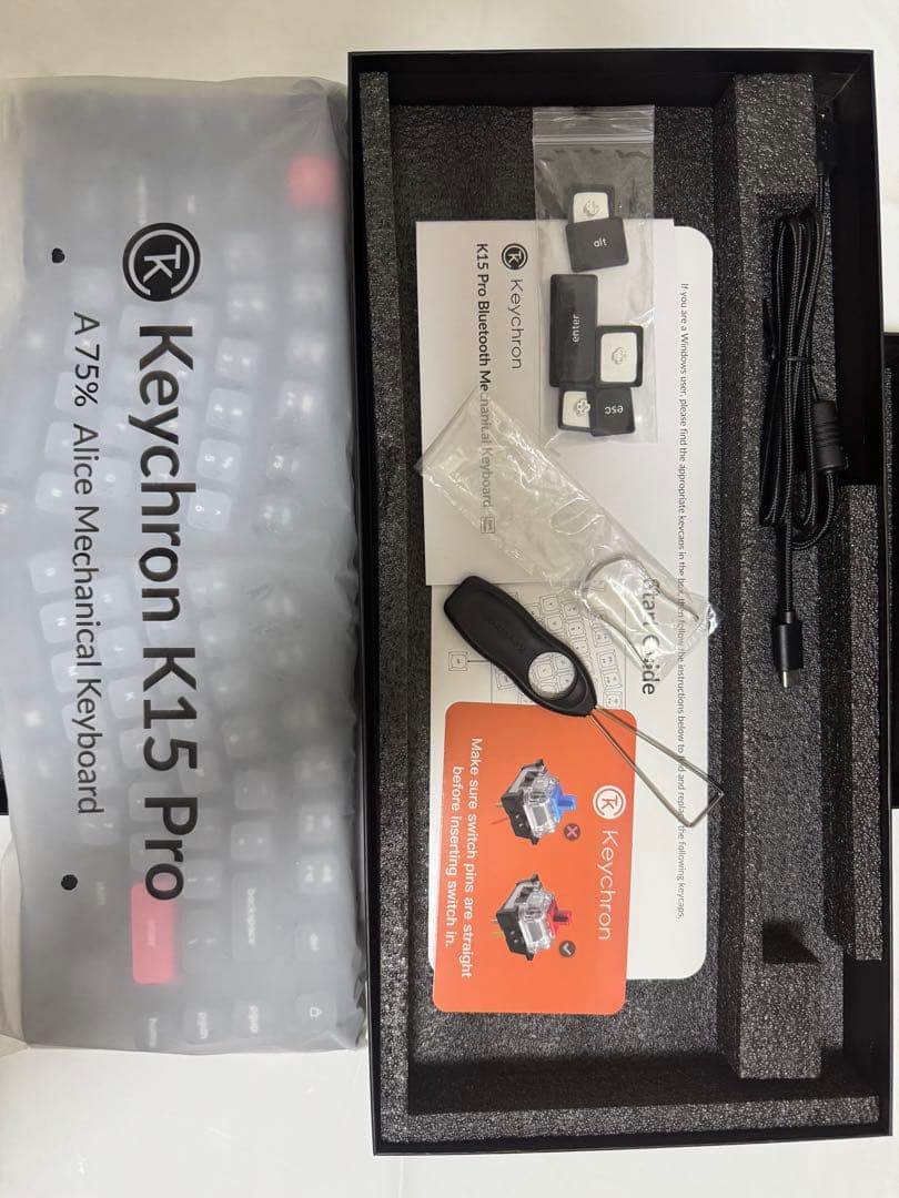 Keychron K15 Pro 赤軸 US配列 メカニカル キーボード