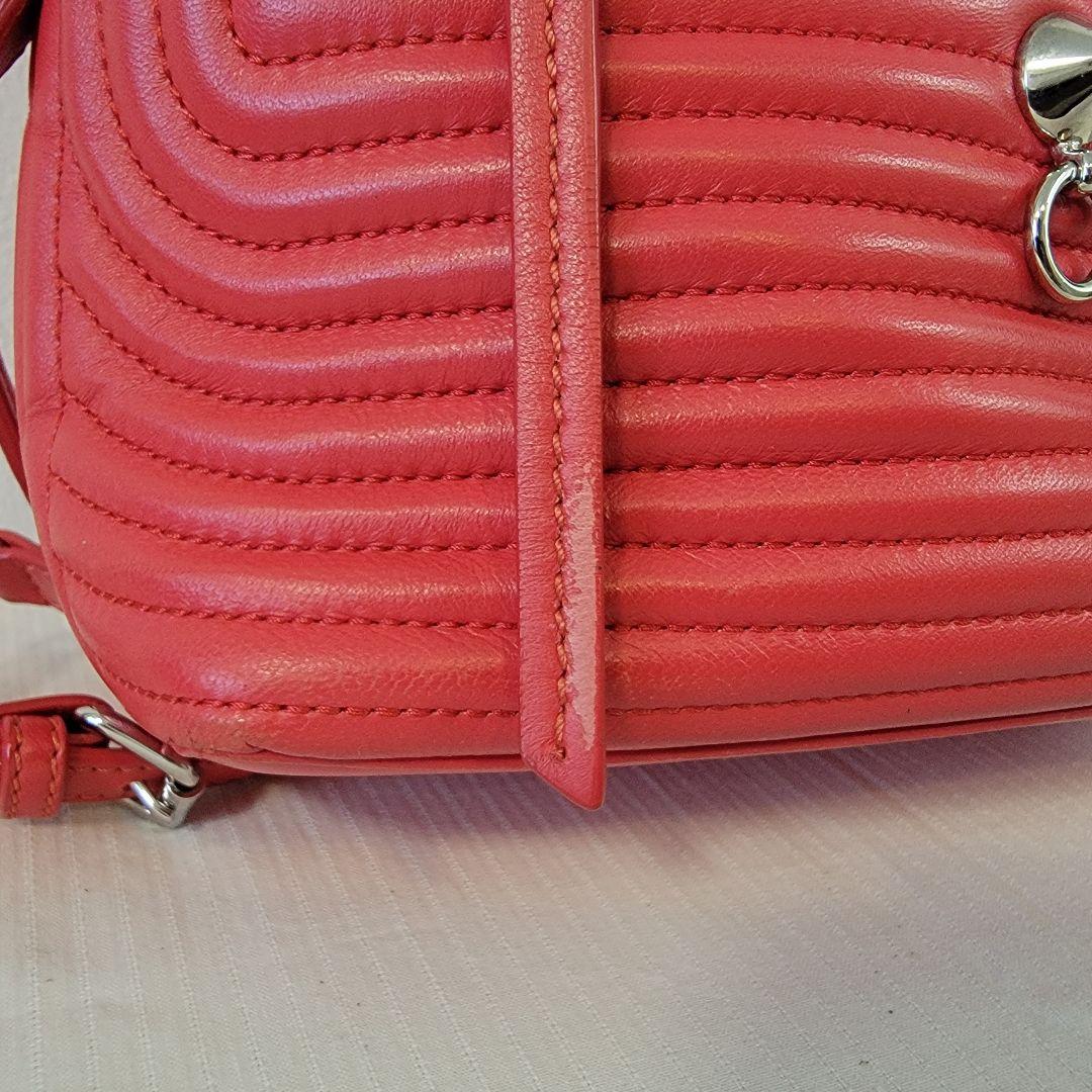 【可愛い】FENDI フェンディ バイザウェイ バックパック／リュックレザー赤