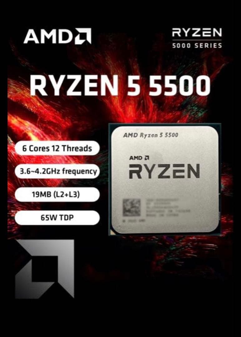 新品未開封AMD Ryzen 5 5500 CPU