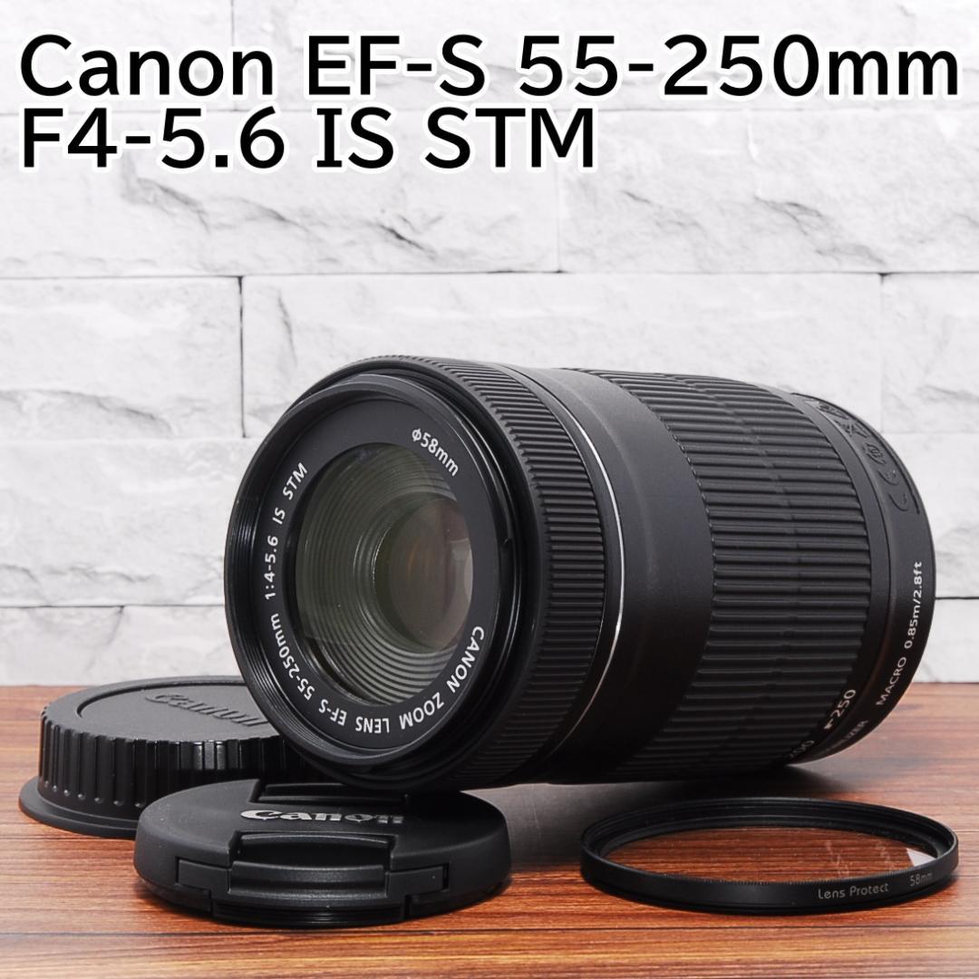 Canon EF-S 55-250mm IS STM 美品 望遠レンズ