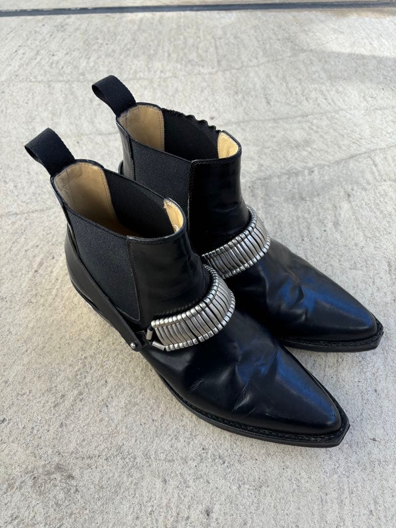 TOGA PULLA メタルベルトブーツ サイドゴアブーツ 38 ブラック