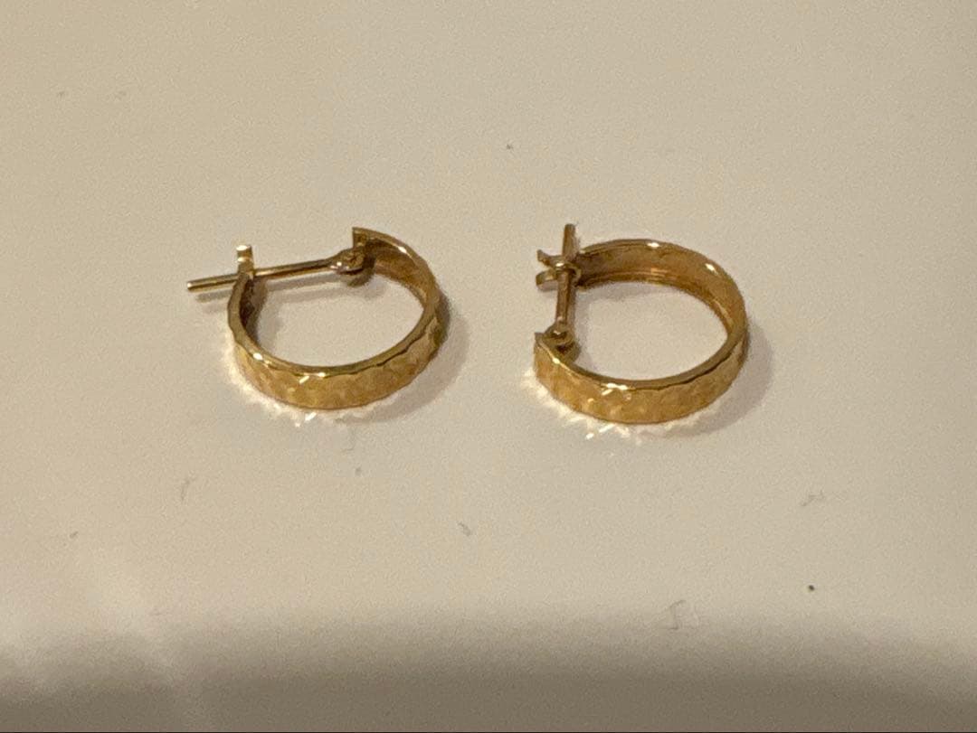 ツツミ　 18Kゴールド　フープピアス