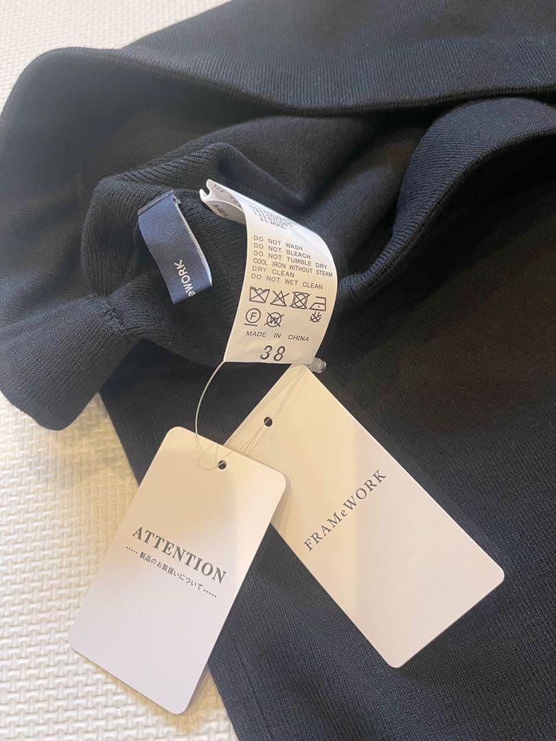 ◉最終お値下げ❗️FRAMeWORK≪追加≫総針タイトスカート （BLACK）